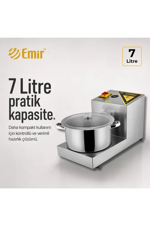  Emir Lahmacun İçi Hazırlama Soğan Doğrama Makinesi 7 Litre Kapasiteli